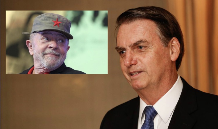 Presidente Jair Bolsonaro e ex-presidente Lula