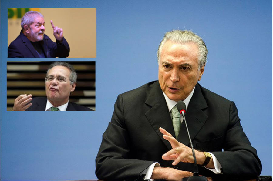 Na linha de tiro, Lula, Renan e Temer correm contra o tempo